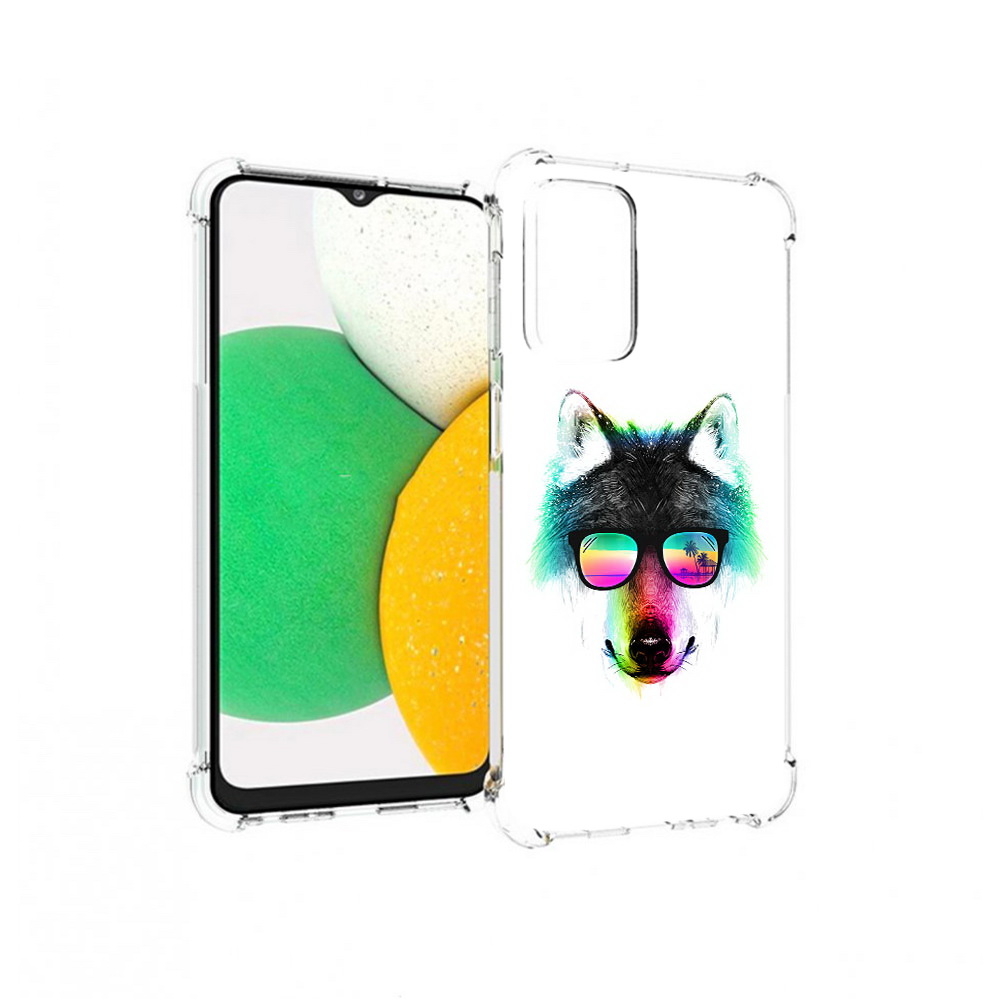 

Чехол MyPads Tocco для Samsung Galaxy A23 радужный волк, Прозрачный, Tocco