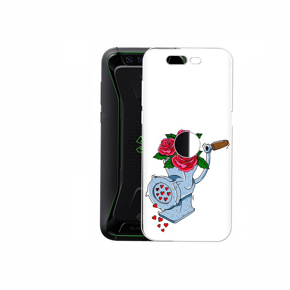 

Чехол MyPads Tocco для Xiaomi Black Shark Цветочные сердца (PT144492.337.199), Прозрачный, Tocco