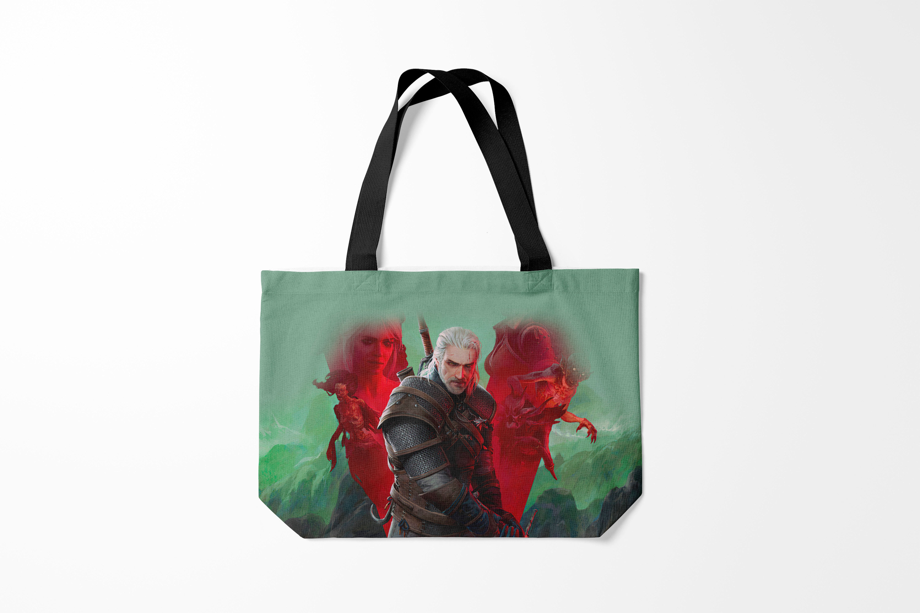 

Сумка шoппер унисекс Burnettie The Witcher ВЕДЬМАК ГЕРАЛЬТ С МЕЧОМ, зеленый, The Witcher ВЕДЬМАК ГЕРАЛЬТ С МЕЧОМ
