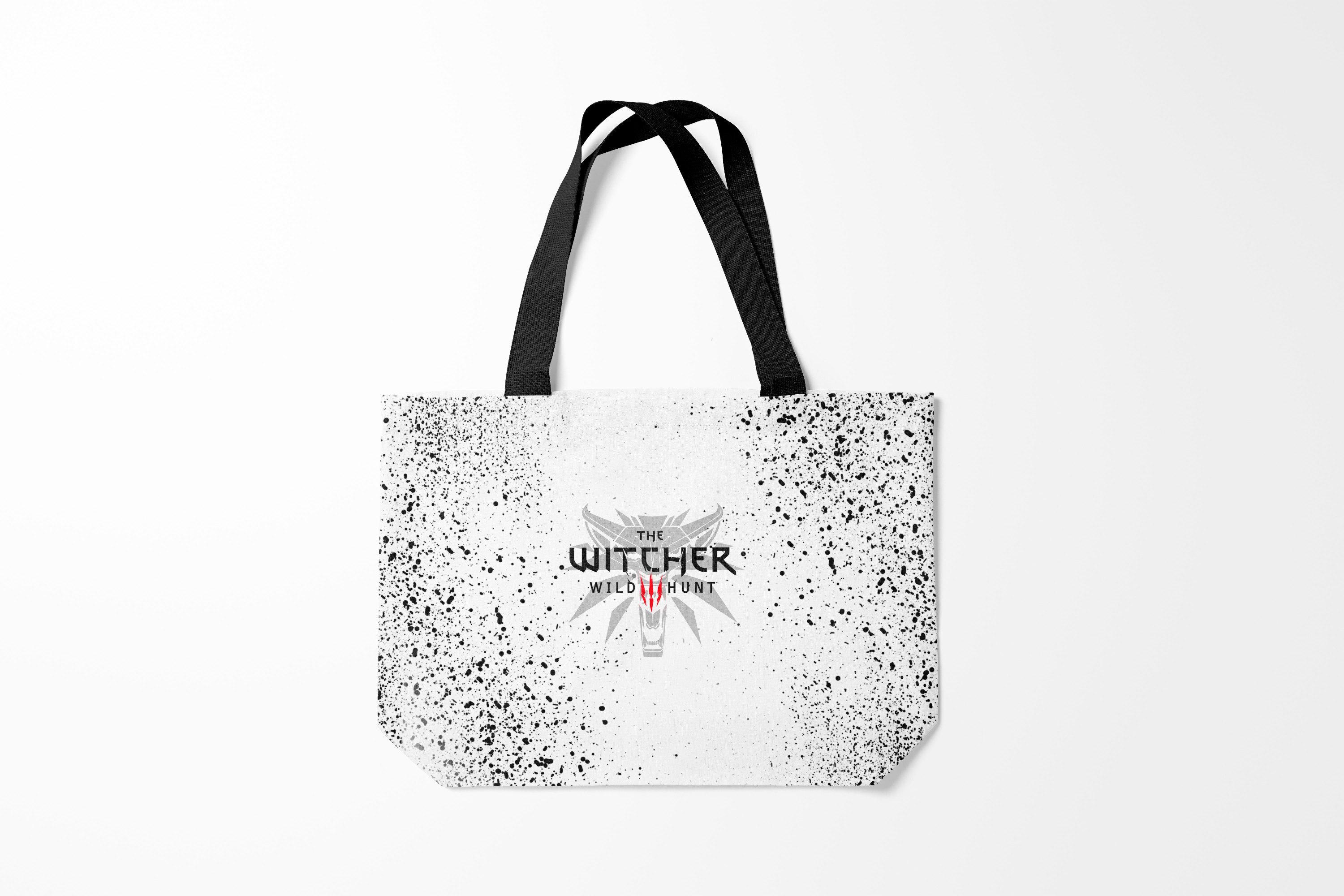 

Сумка шoппер унисекс Burnettie The Witcher ВЕДЬМАК ВОЛК БРЫЗГИ КРАСОК, белый, The Witcher ВЕДЬМАК ВОЛК БРЫЗГИ КРАСОК