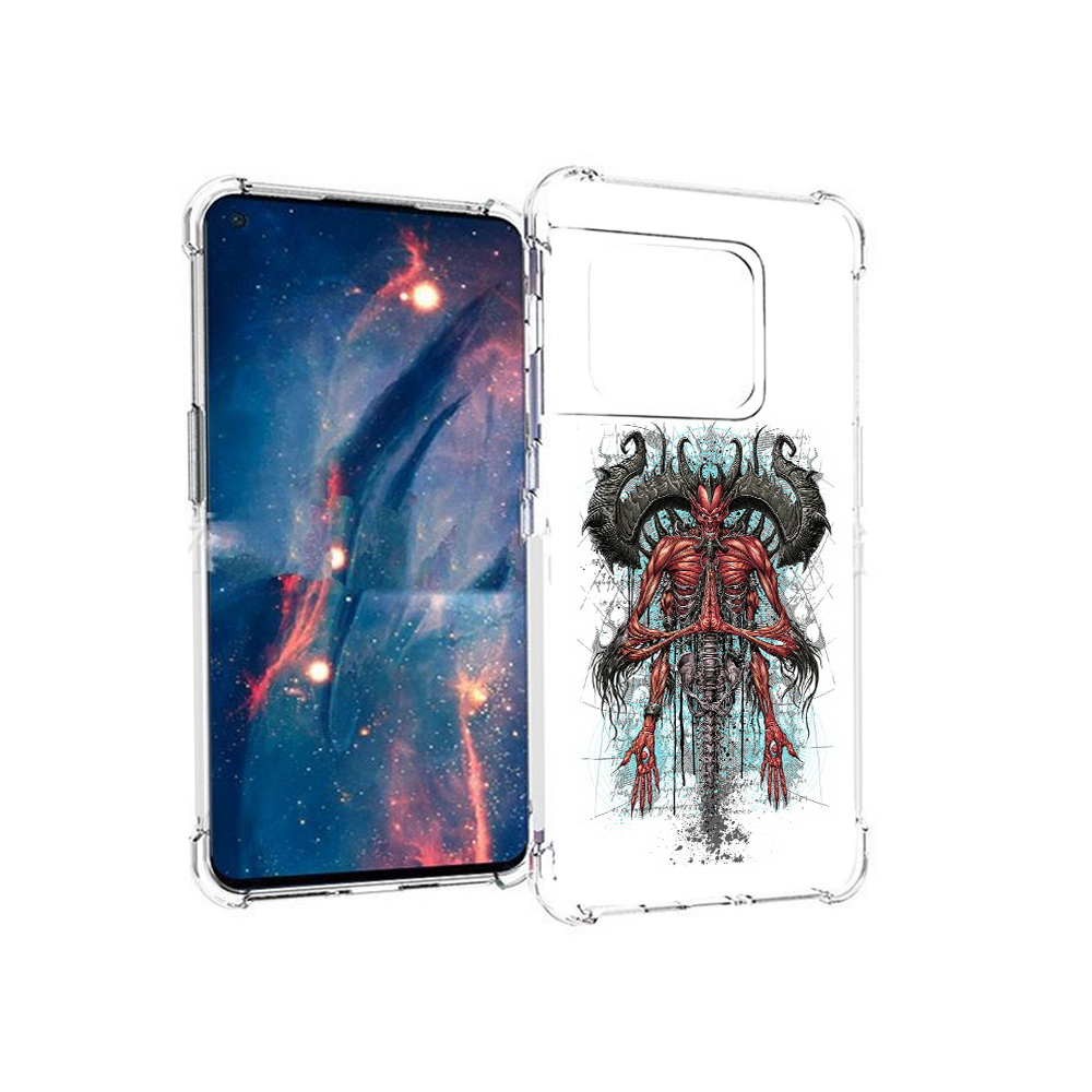 

Чехол MyPads Tocco для OnePlus 10 Pro дьявол (PT224239.133.340), Прозрачный, Tocco