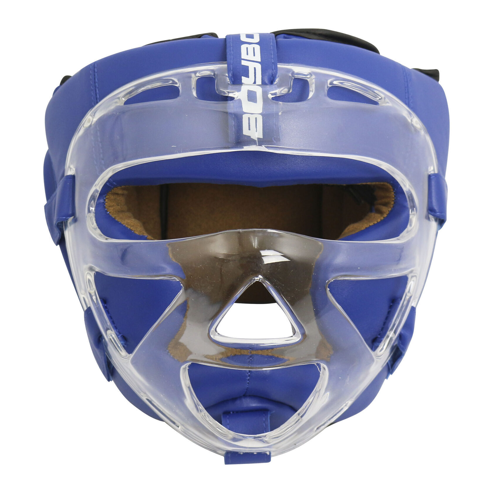 Шлем с пластиковым забралом BoyBo Flexy синий BP2006 (M)
