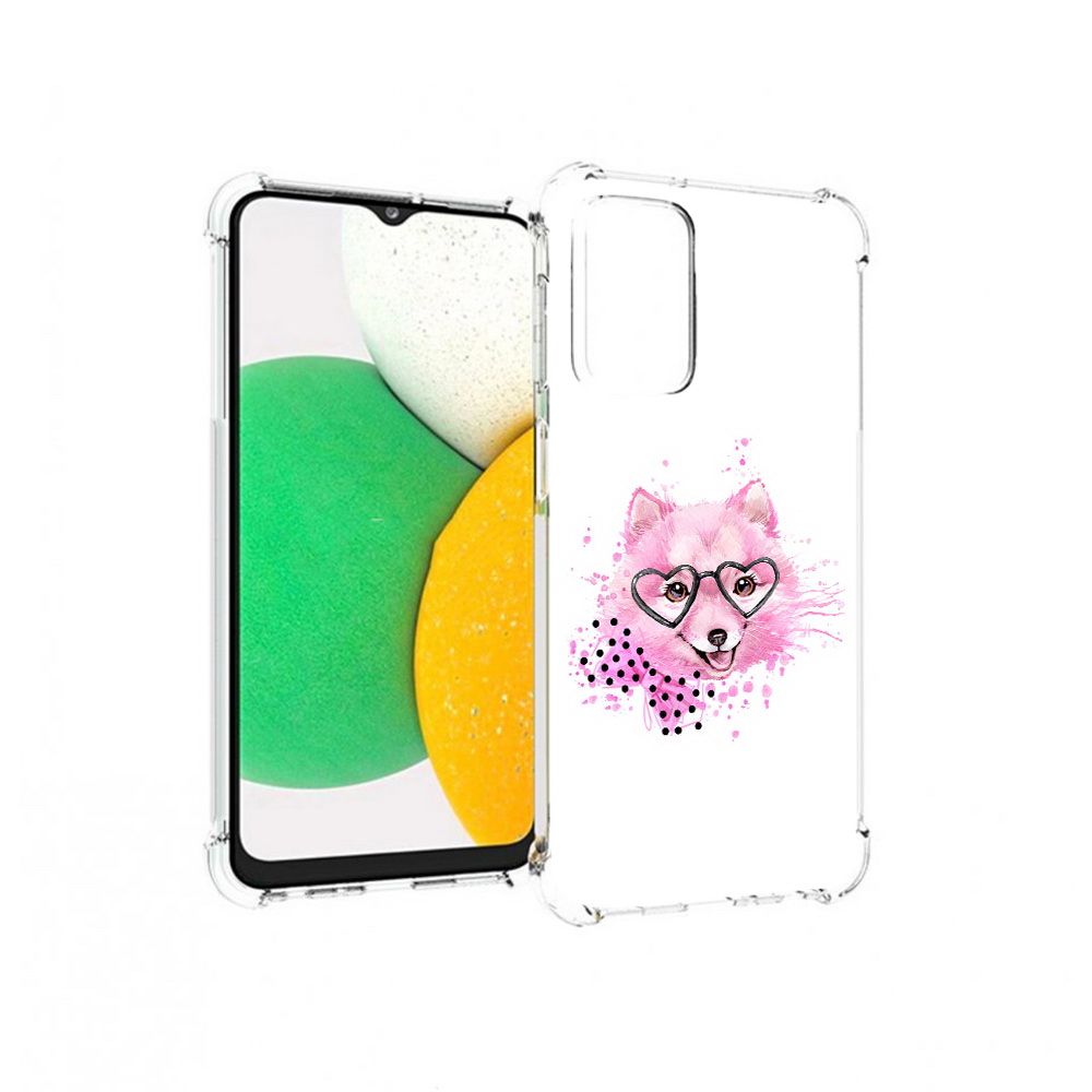 

Чехол MyPads Tocco для Samsung Galaxy A23 розовый волченок, Прозрачный, Tocco