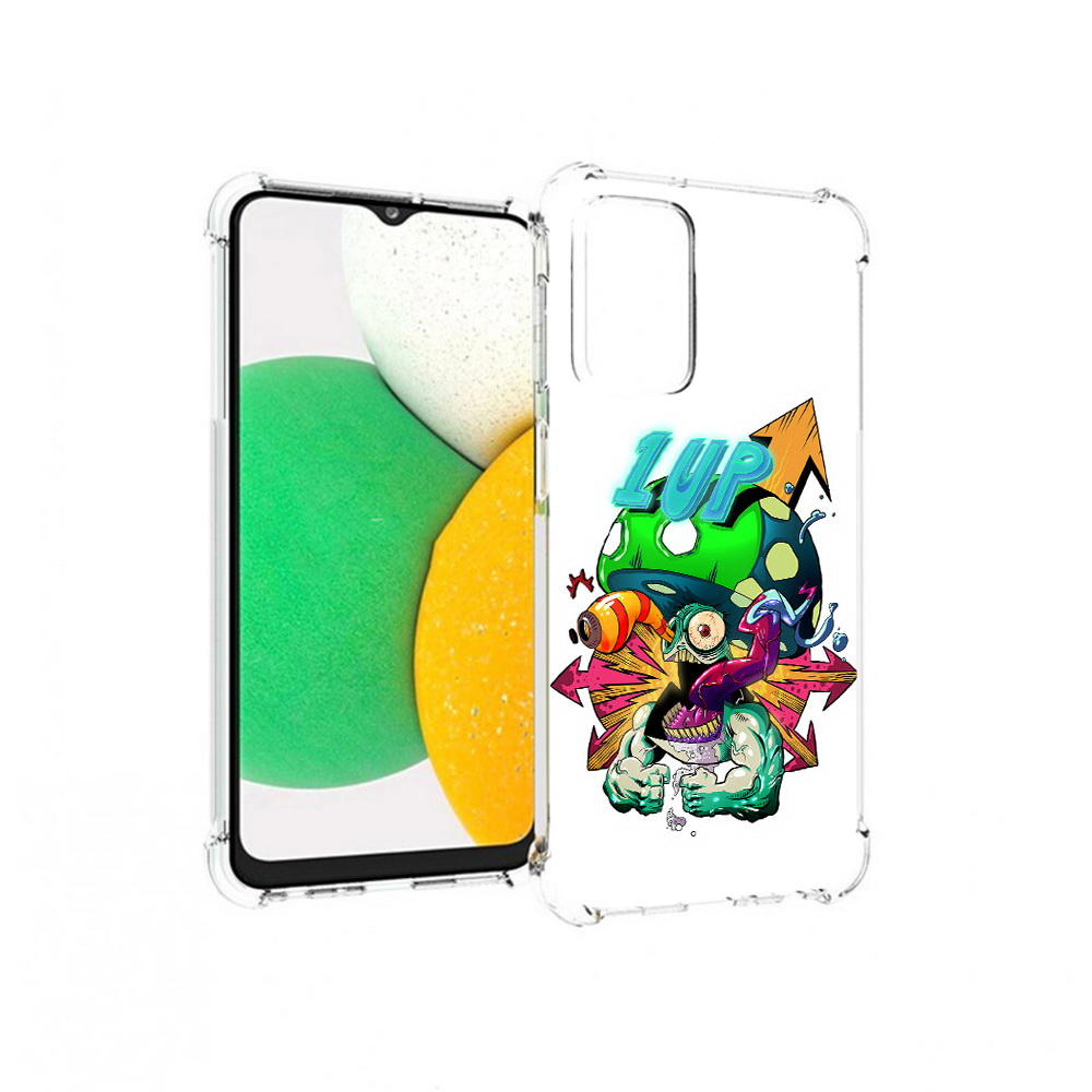 

Чехол MyPads Tocco для Samsung Galaxy A23 сильный гриб абстракция, Прозрачный, Tocco