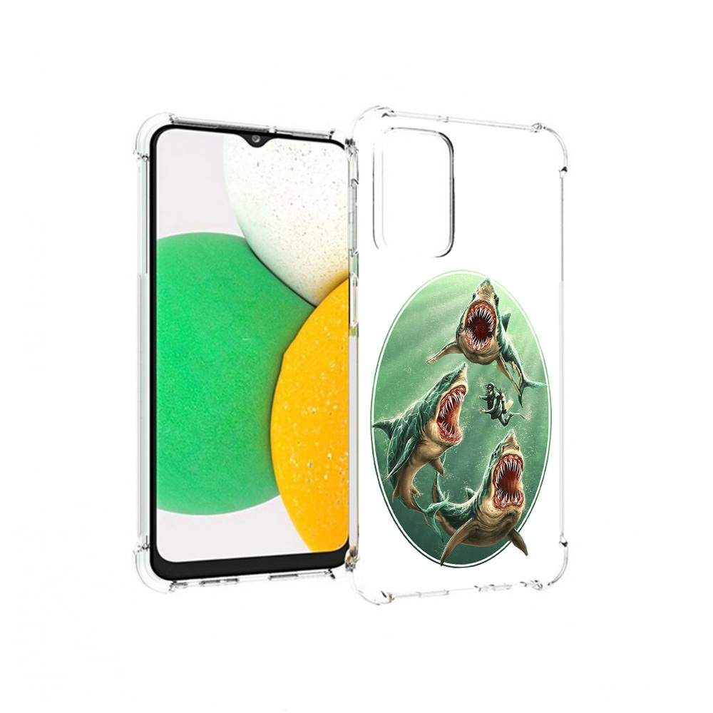

Чехол MyPads Tocco для Samsung Galaxy A23 синяя бездна, Прозрачный, Tocco