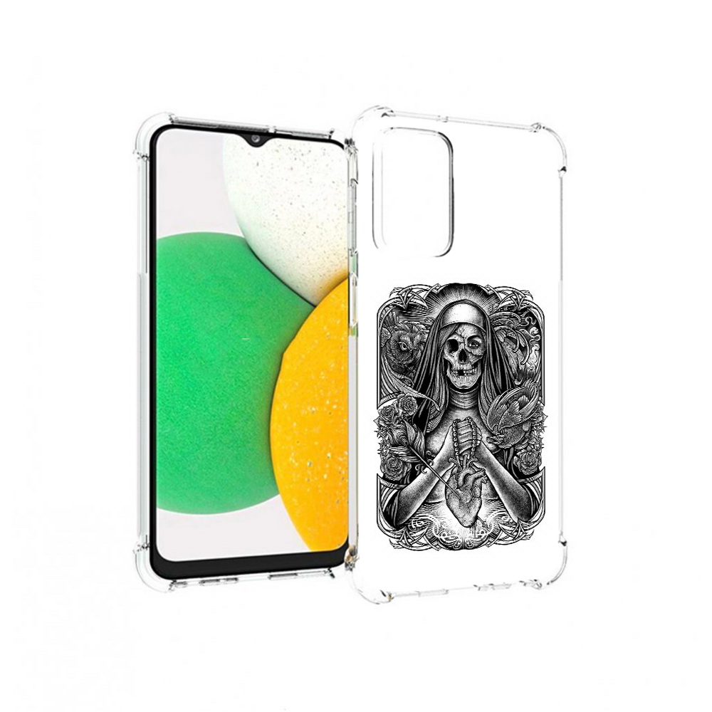 

Чехол MyPads Tocco для Samsung Galaxy A23 скелет с сердцем, Прозрачный, Tocco