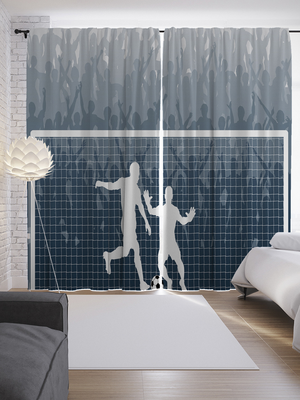 

Шторы JoyArty с фотопечатью "Гол!" из сатена, 290х265 см, Гол!