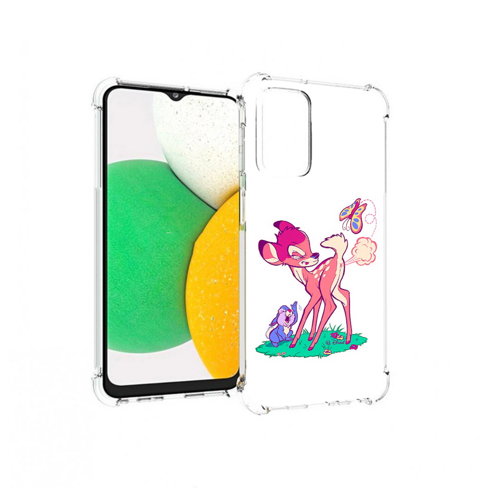 

Чехол MyPads Tocco для Samsung Galaxy A23 смешной олененок, Прозрачный, Tocco