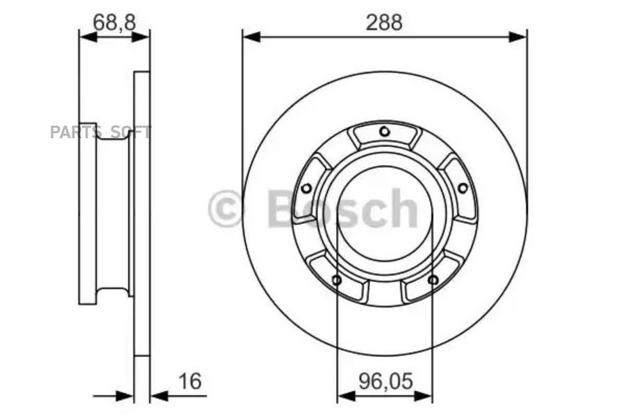 

Тормозной диск BOSCH 0986479A50