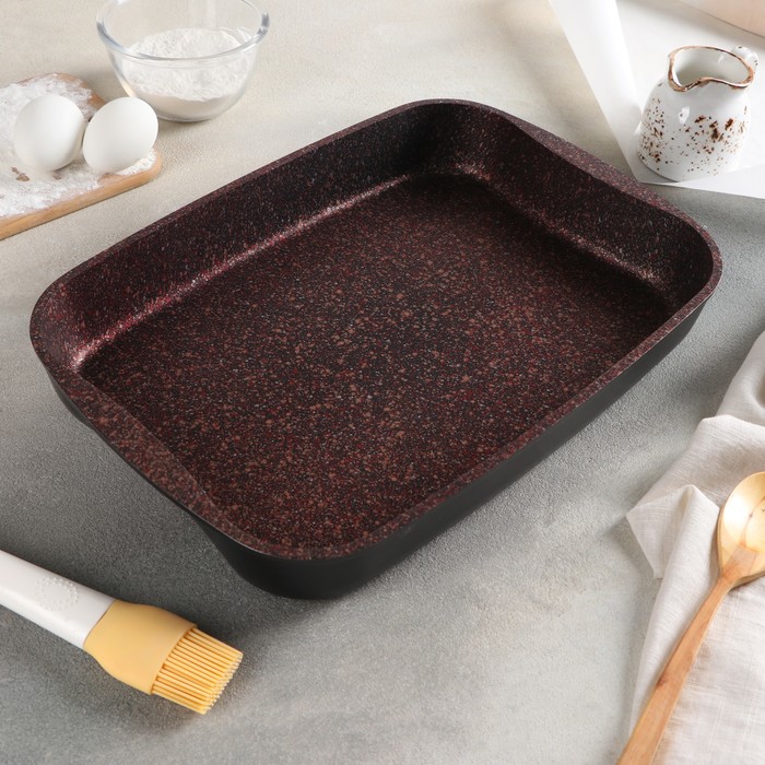 

Противень Granit Ultra, 36,5265,5 см, антипригарное покрытие, цвет бордовый, Красный, Granit Ultra
