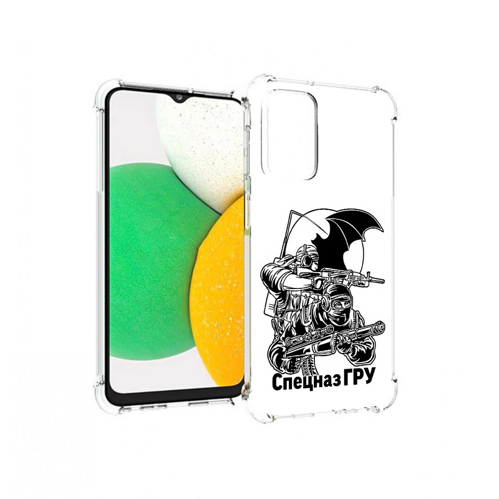 

Чехол MyPads Tocco для Samsung Galaxy A23 спецназ гру, Прозрачный, Tocco