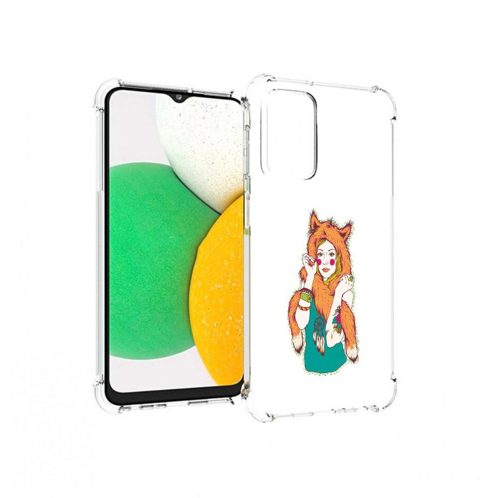 

Чехол MyPads Tocco для Samsung Galaxy A23 Девушка лиса, Прозрачный, Tocco