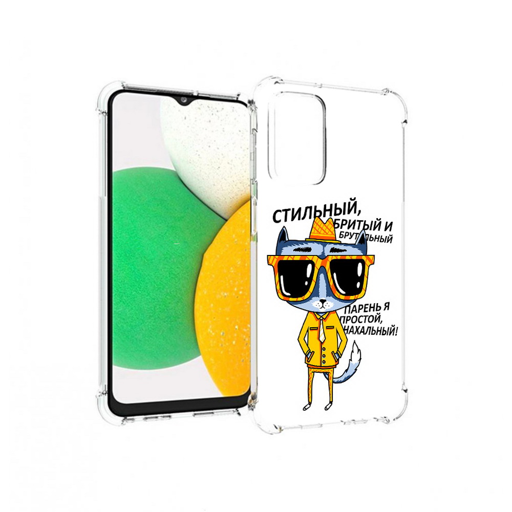 

Чехол MyPads Tocco для Samsung Galaxy A23 стильный кот, Прозрачный, Tocco