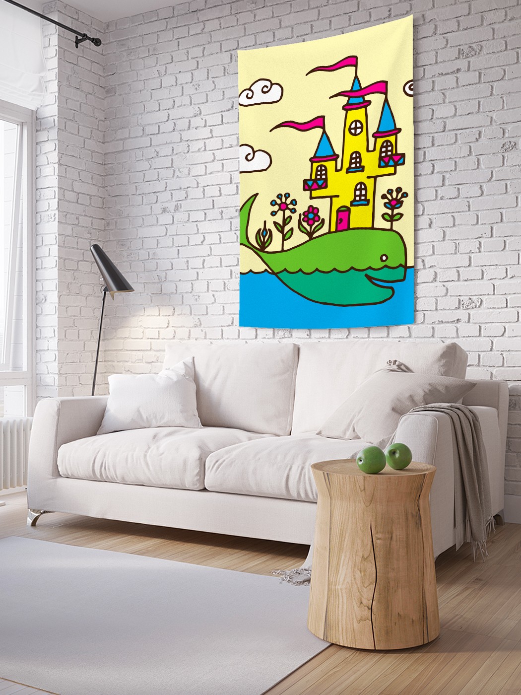 

Вертикальное фотопанно на стену JoyArty Королевство на ките 150x200 см, Королевство на ките