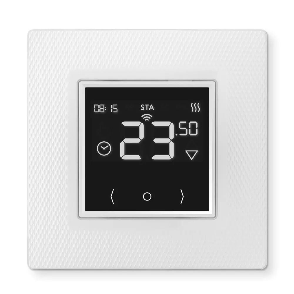 

Терморегулятор термостат для теплого пола Теплолюкс EcoSmart 25 сенсорный с Wi-Fi, Белый, EcoSmart 25