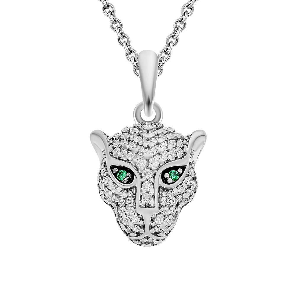 Кулон из серебра с фианитом 585Gold 703006696