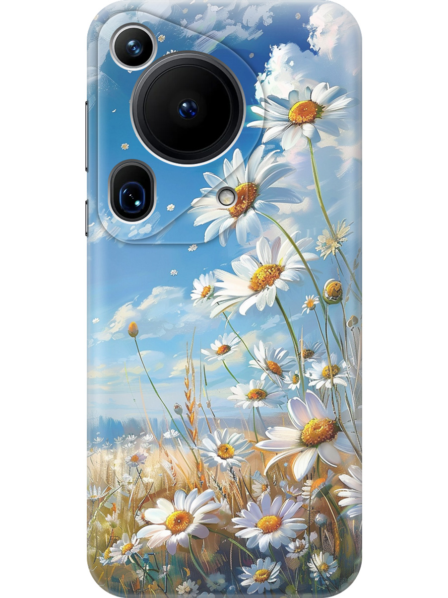 

Силиконовый чехол на Huawei Pura 70 Ultra с принтом "Ромашки на поле", Прозрачный;белый;синий, 782625822