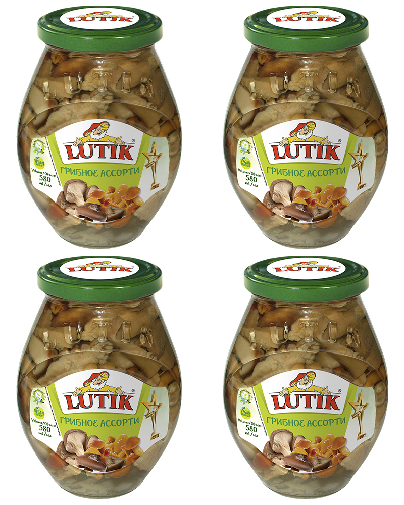 

Грибное ассорти Lutik, 580 мл. - 4 шт