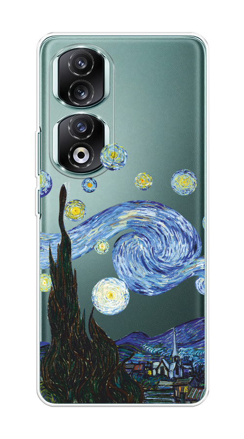 

Чехол на Honor 90 Pro "Ночь Ван Гога", Голубой;синий;черный, 6121550-1