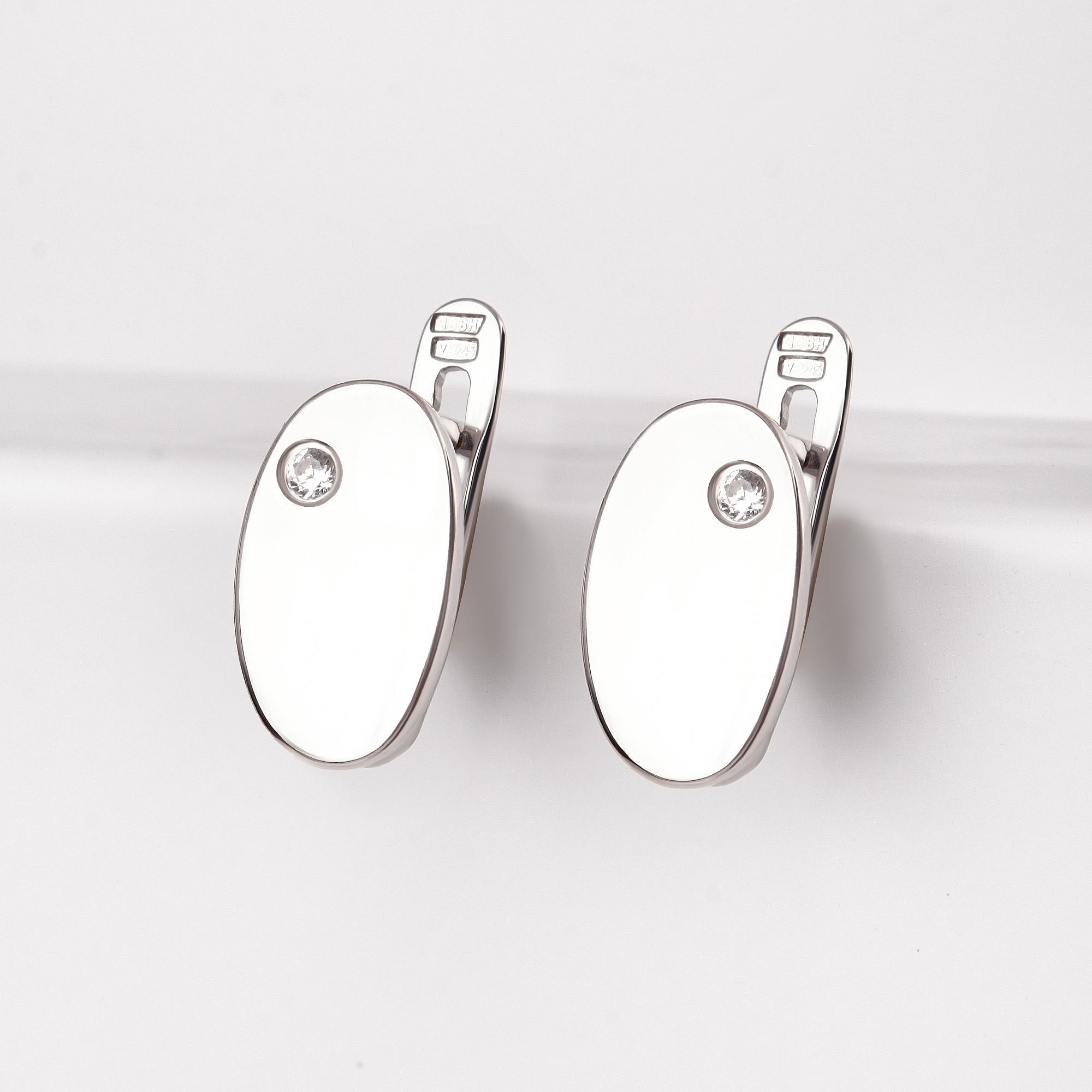 

Серьги из серебра с фианитом 3ВС630-1519 НАШЕ ЗОЛОТО, 3ВС630-1519
