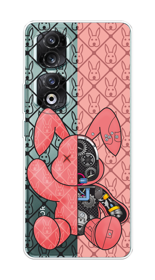 

Чехол на Honor 90 Pro "Киборг-заяц розовый", Розовый;прозрачный;черный, 6121550-1