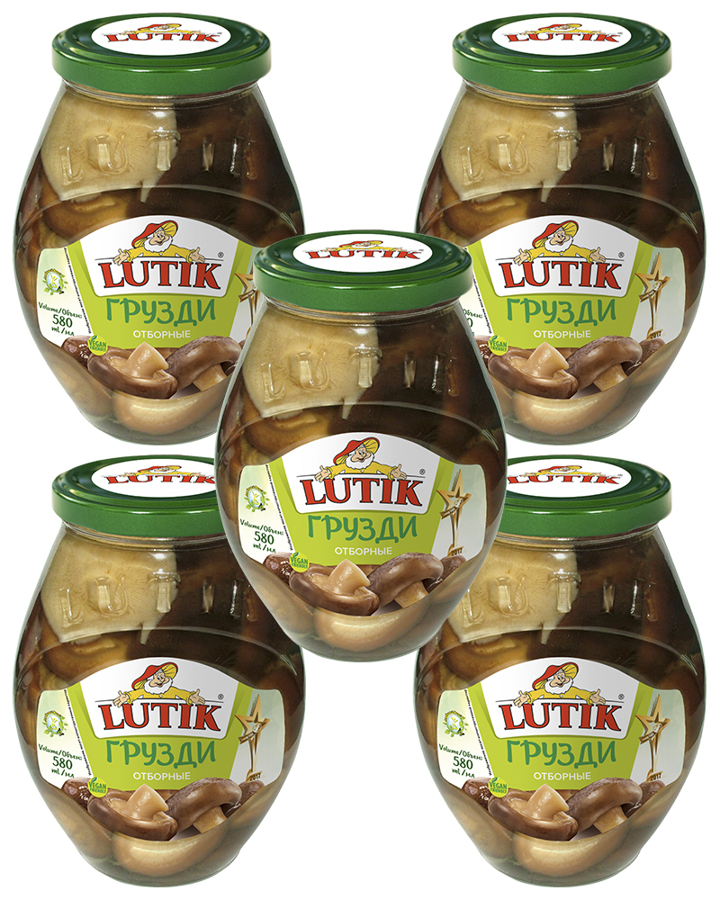 

Грузди отборные Lutik в маринаде, 580 мл. - 5 шт