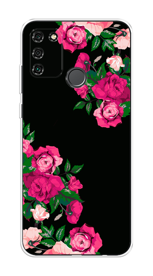 

Чехол на Honor 9A "Розы фуксия", Черный;розовый;зеленый, 612350-1