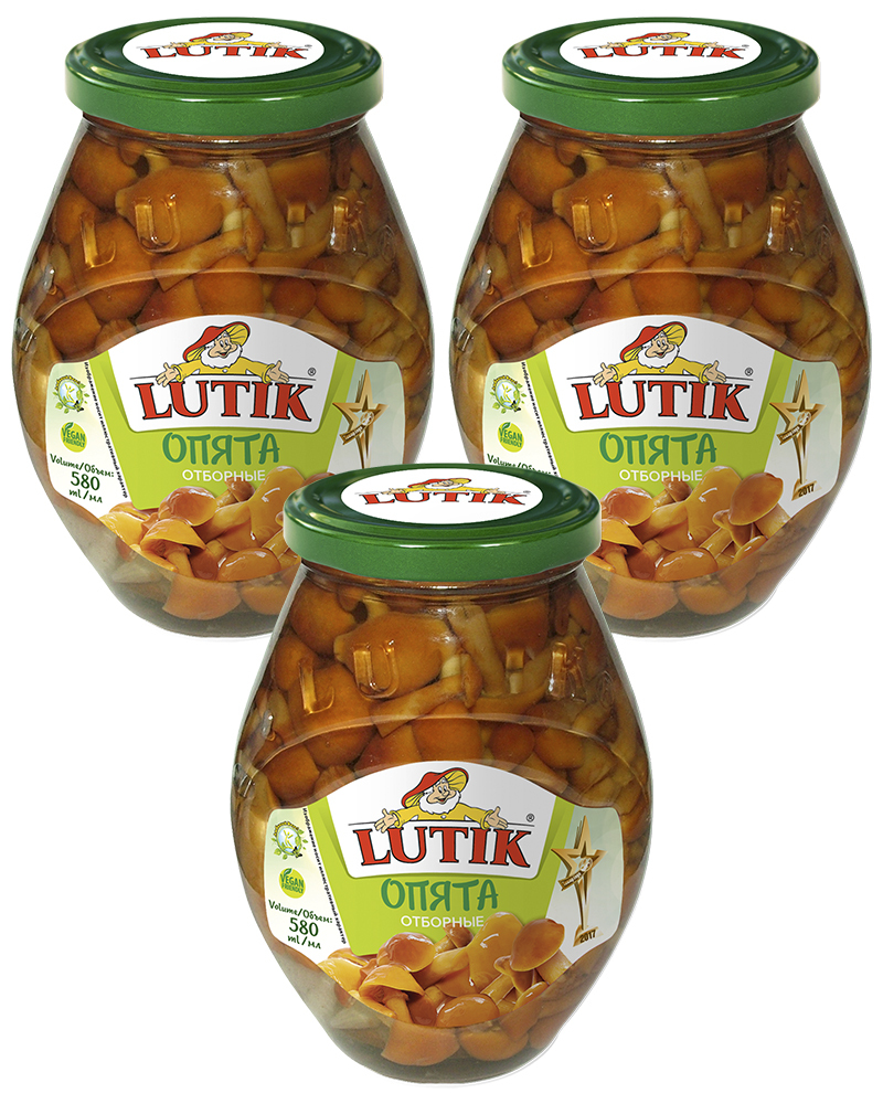 

Опята отборные Lutik, 580 мл. - 3 шт