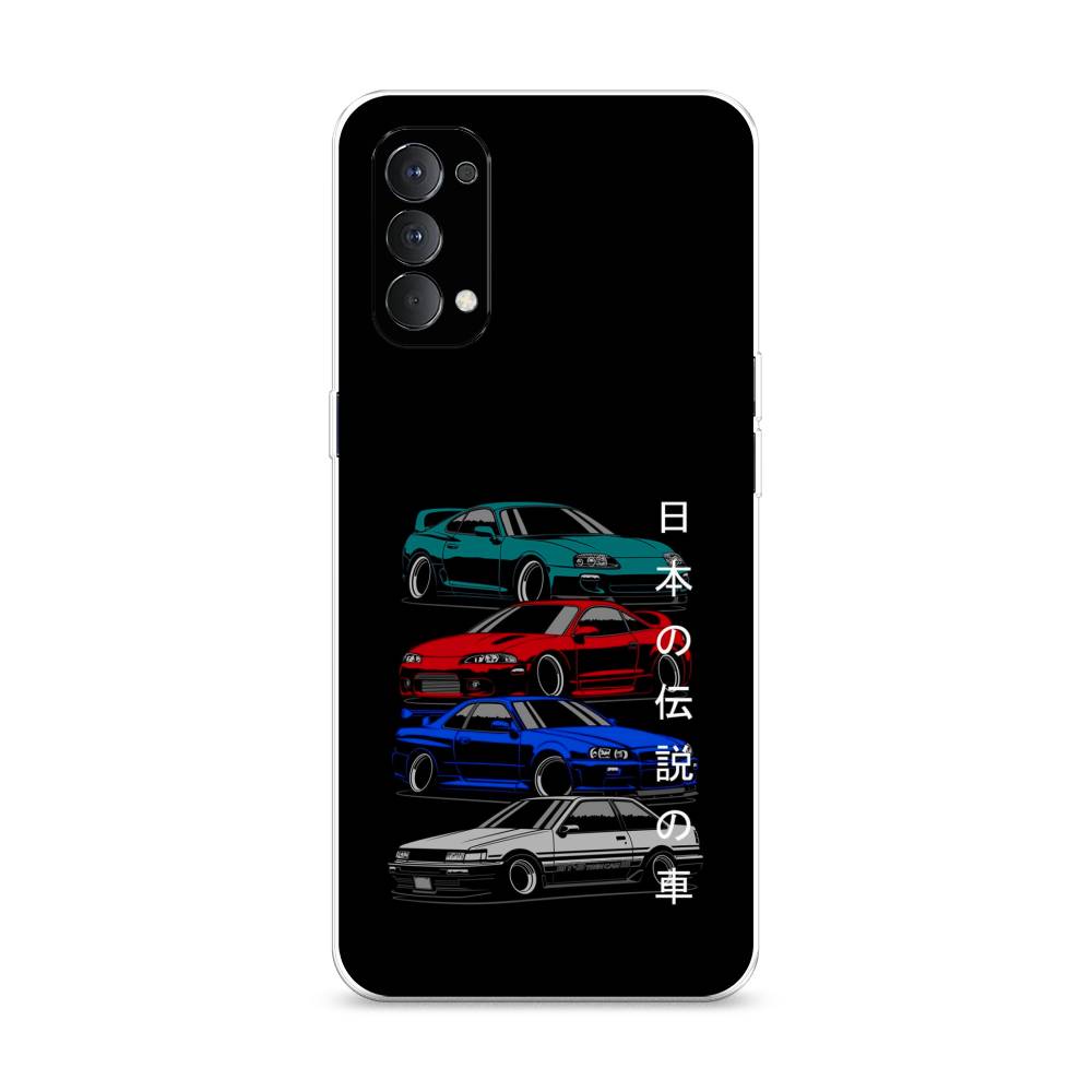 

Чехол Awog на Oppo Reno 4 4G "JDM Legend cars", Разноцветный, 259450-5