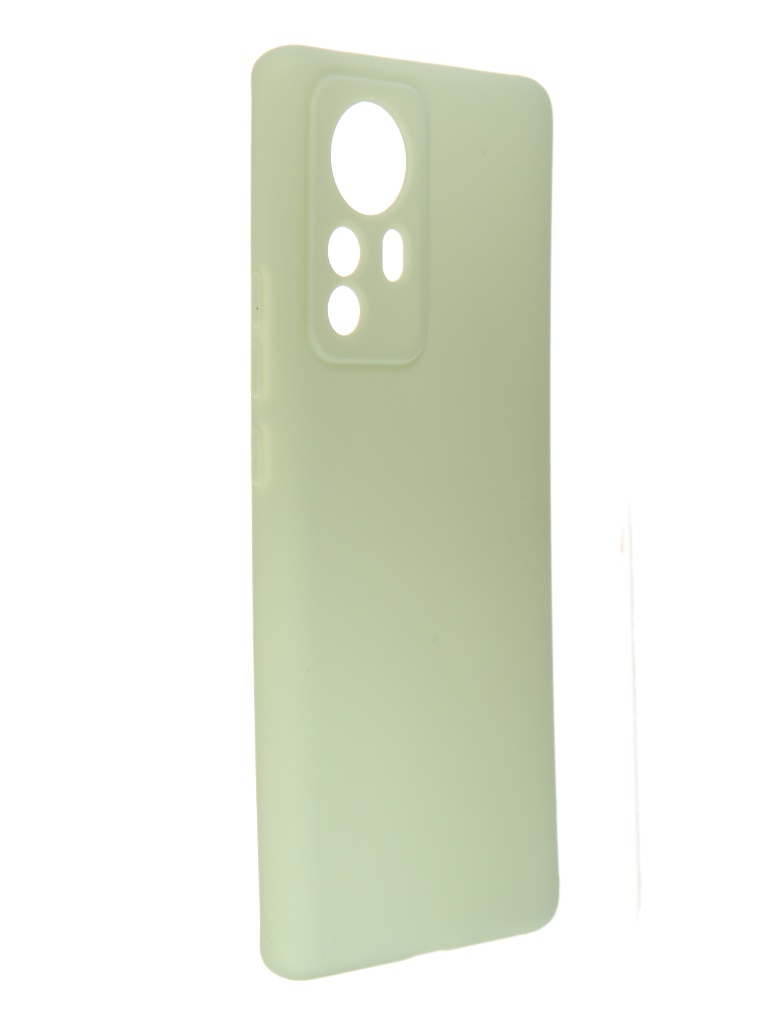 фото Чехол df для xiaomi 12 pro silicone light green xicase-66 df-group