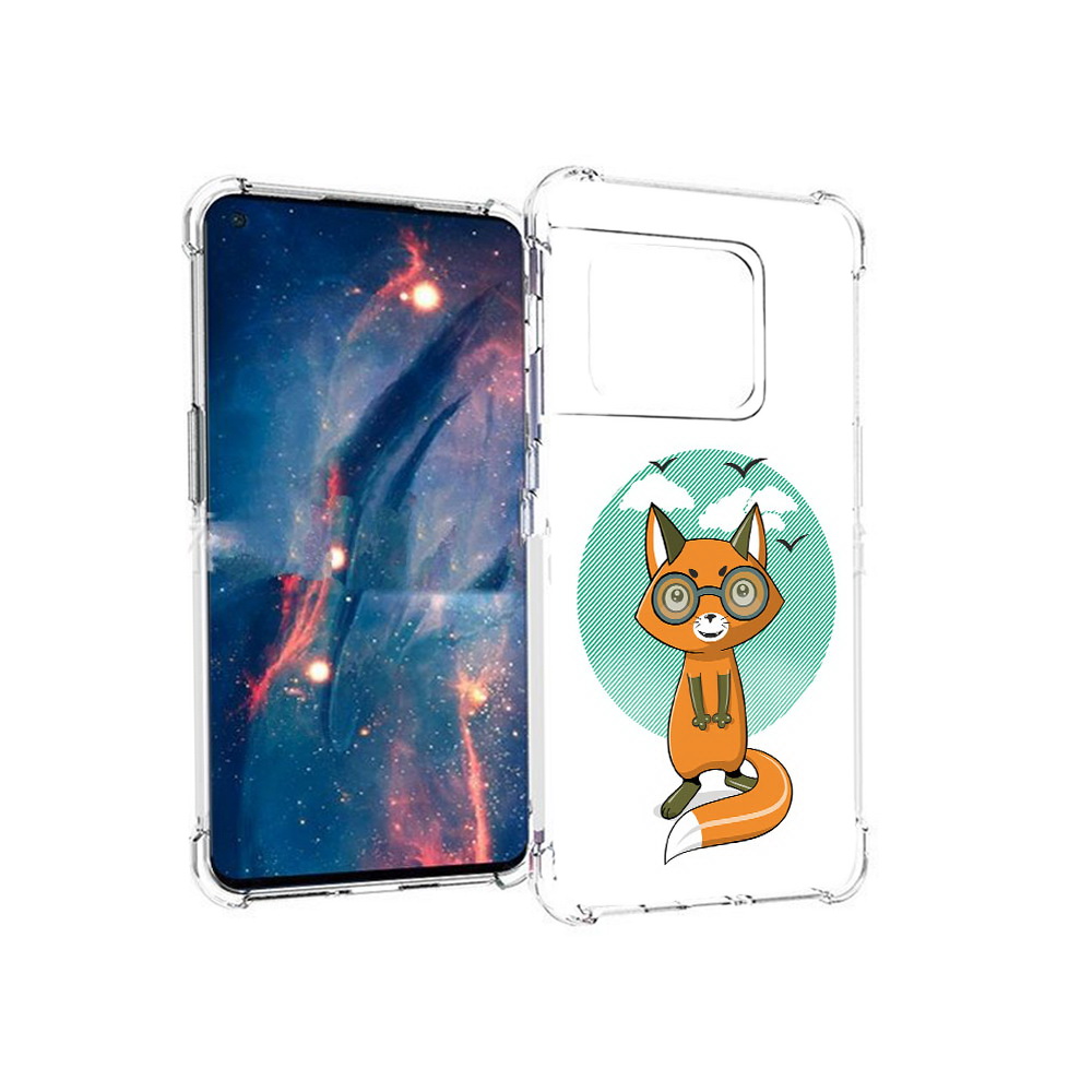 

Чехол MyPads Tocco для OnePlus 10 Pro задумчивая лиса (PT224239.133.348), Прозрачный, Tocco