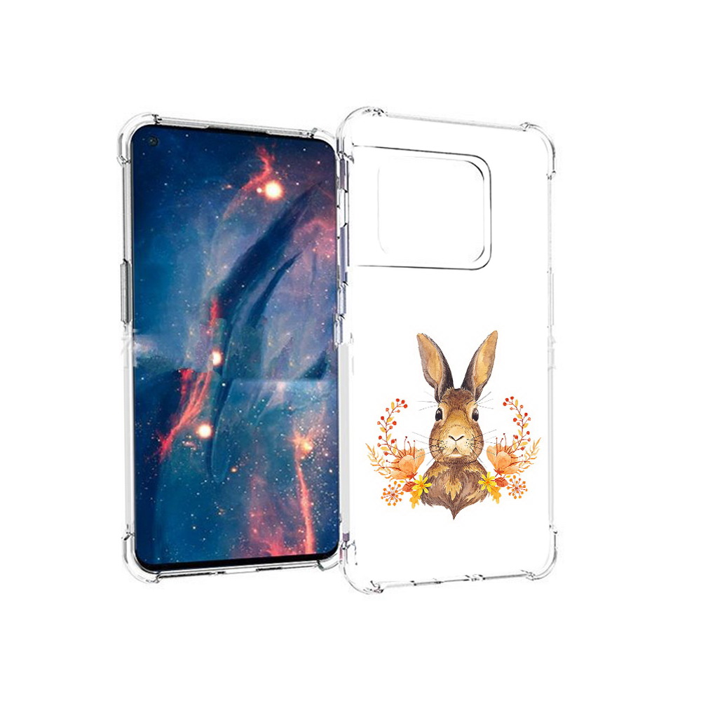 

Чехол MyPads Tocco для OnePlus 10 Pro зайка в цветах (PT224239.133.349), Прозрачный, Tocco