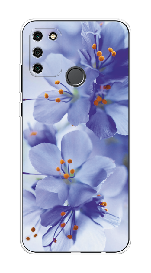 

Чехол на Honor 9A "Фиолетовые цветки", Фиолетовый;синий, 612350-1