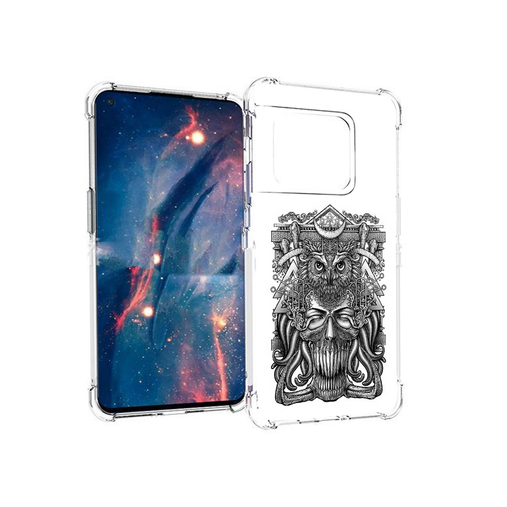

Чехол MyPads Tocco для OnePlus 10 Pro зубастая сова (PT224239.133.369), Прозрачный, Tocco