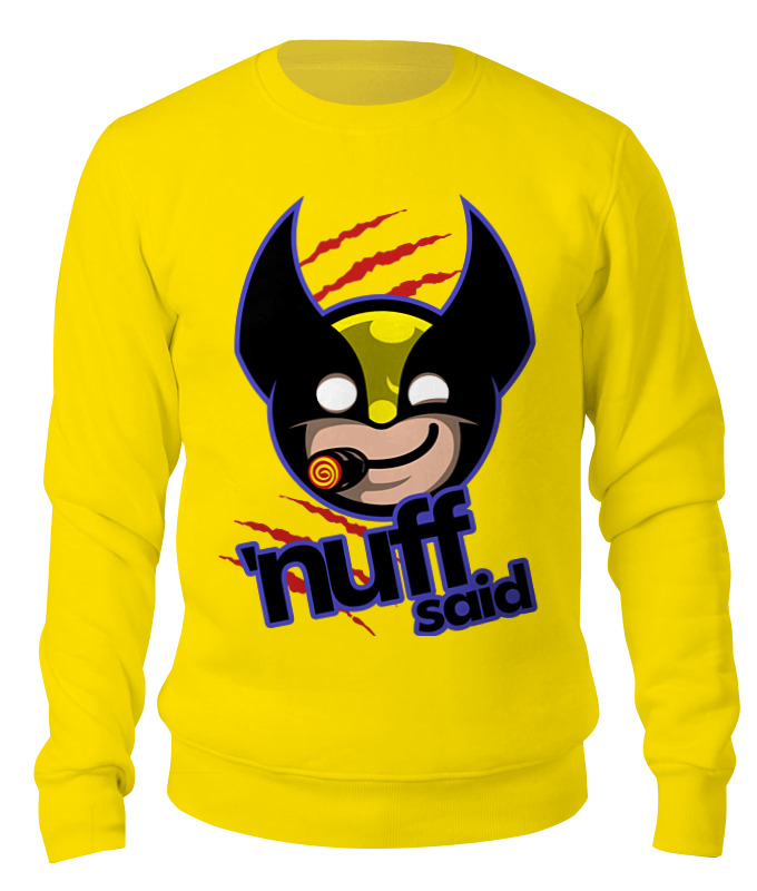 

Свитшот унисекс Printio Росомаха желтый 2XL, Росомаха