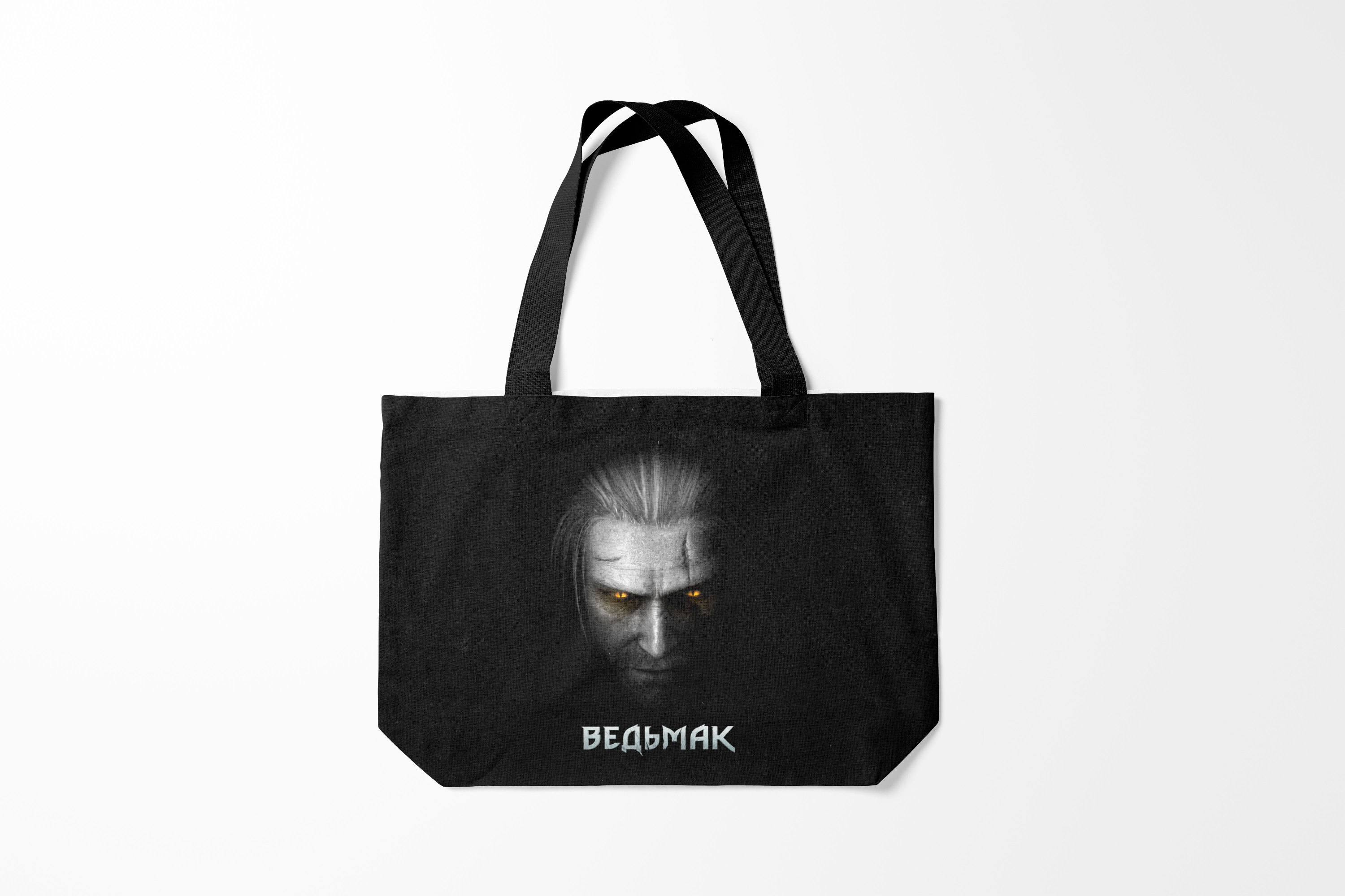 

Сумка шoппер унисекс Burnettie The Witcher Ведьмак, черный, The Witcher Ведьмак