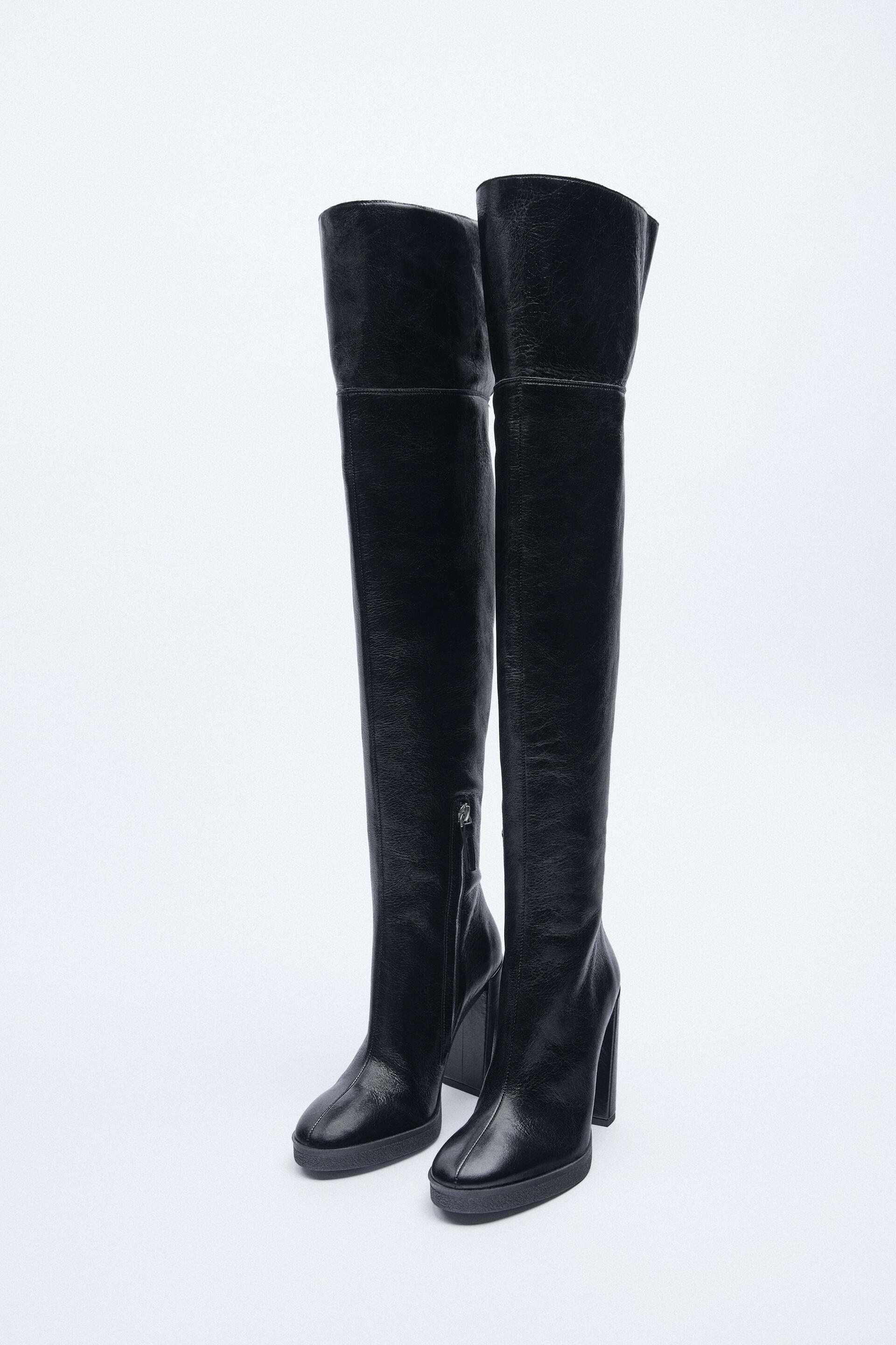 

Ботфорты женские ZARA 11011810 черные 40 RU (доставка из-за рубежа), 11011810