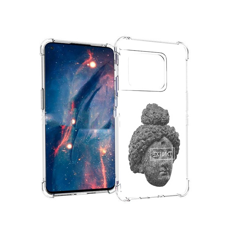 

Чехол MyPads Tocco для OnePlus 10 Pro каменное лицо девушки (PT224239.133.383), Прозрачный, Tocco