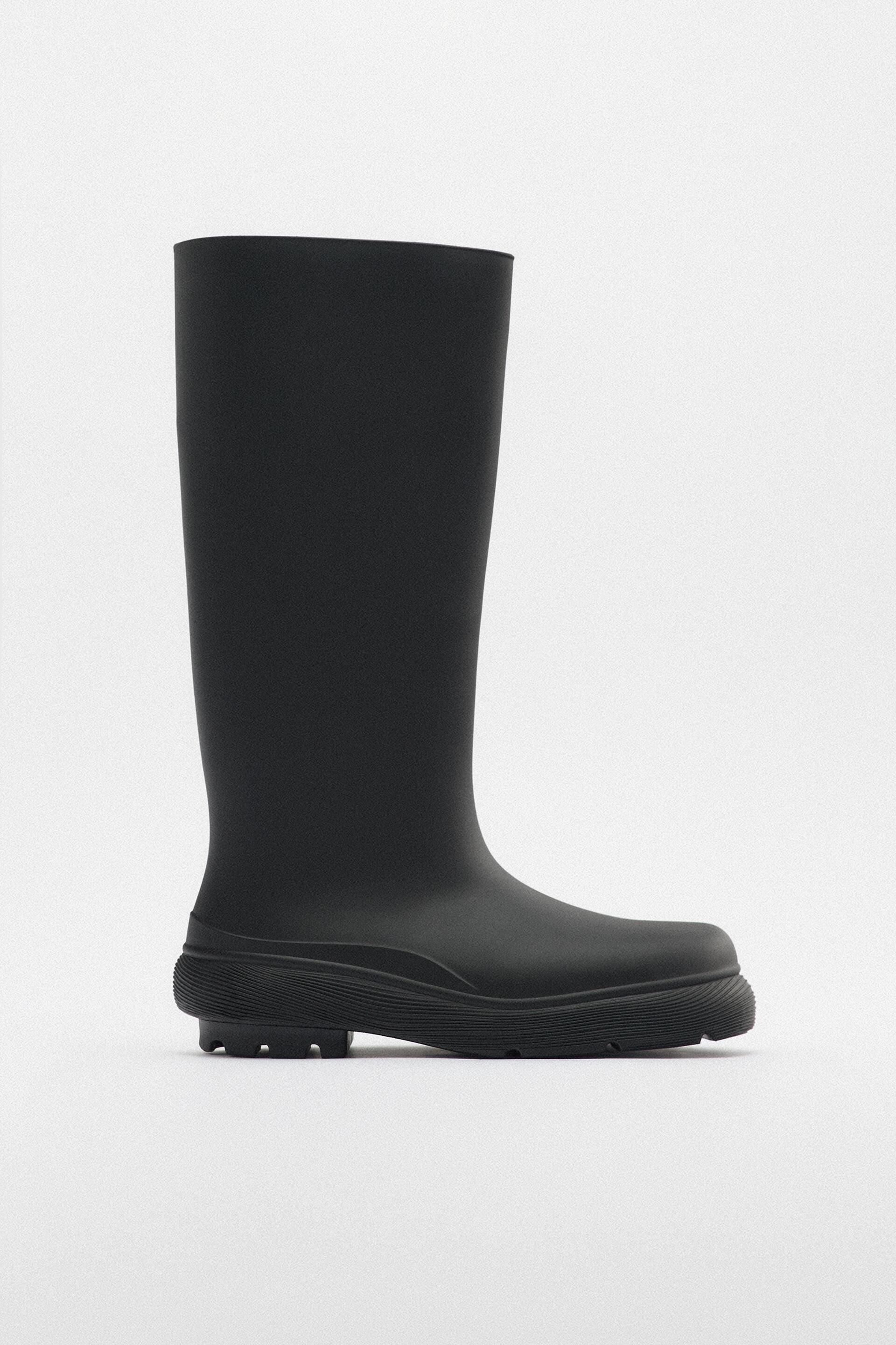 фото Резиновые сапоги женские zara 177662 черные 40 ru (доставка из-за рубежа)