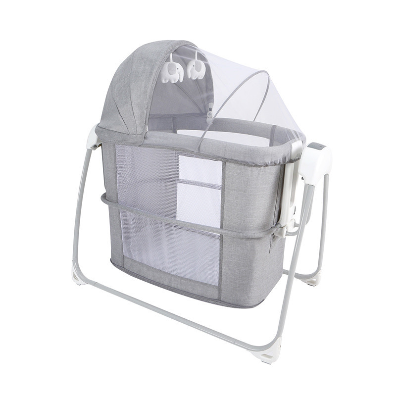 

Приставная кровать для новорожденного Mastela Deluxe 4 в 1 Bassinet, люлька - качалка., Серый, Приставная кровать для новорожденного