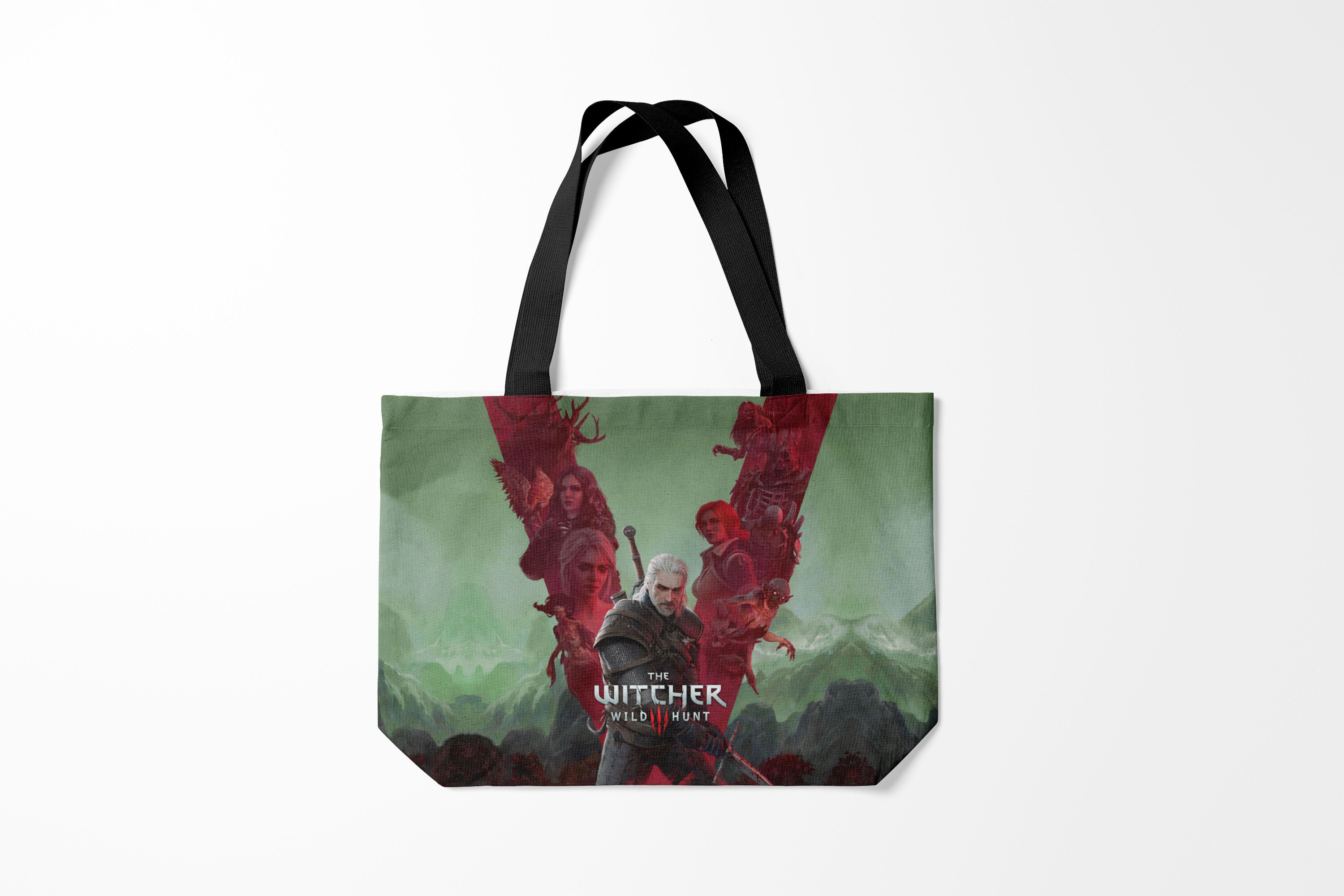 

Сумка шoппер унисекс Burnettie The Witcher 5 летие, зеленый, The Witcher 5 летие