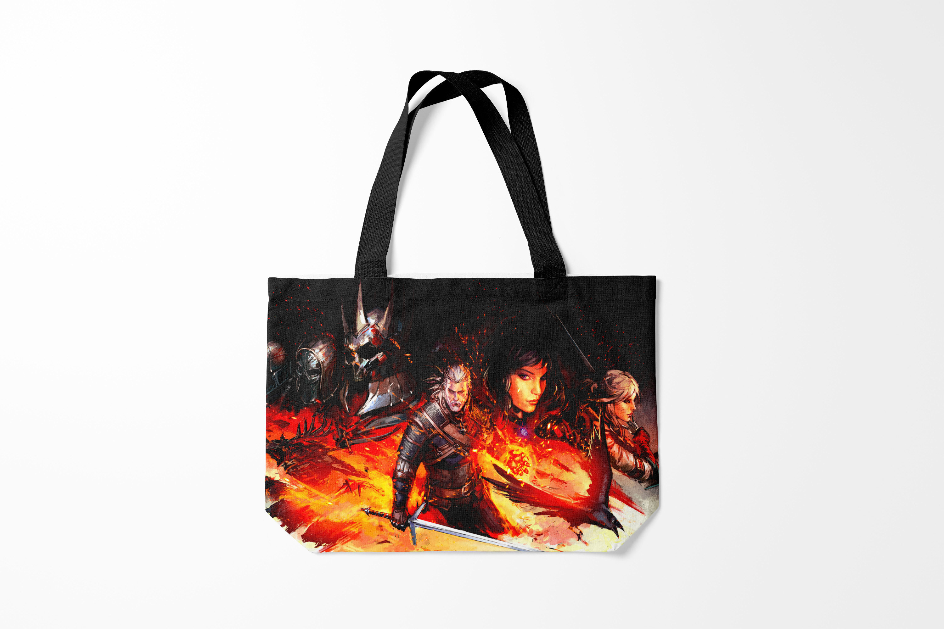 

Сумка шoппер унисекс Burnettie The Witcher 3 WILD HUNT, черный, The Witcher 3 WILD HUNT