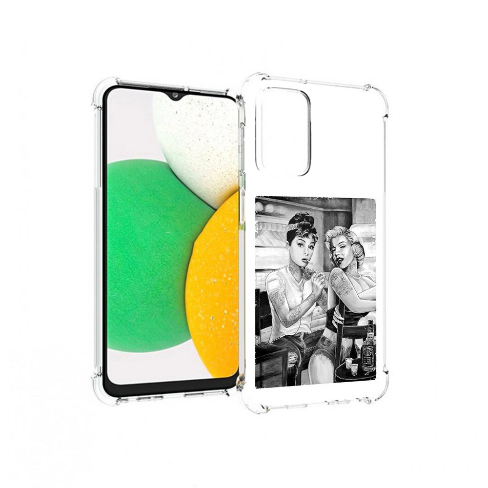 

Чехол MyPads Tocco для Samsung Galaxy A23 тату мастер, Прозрачный, Tocco