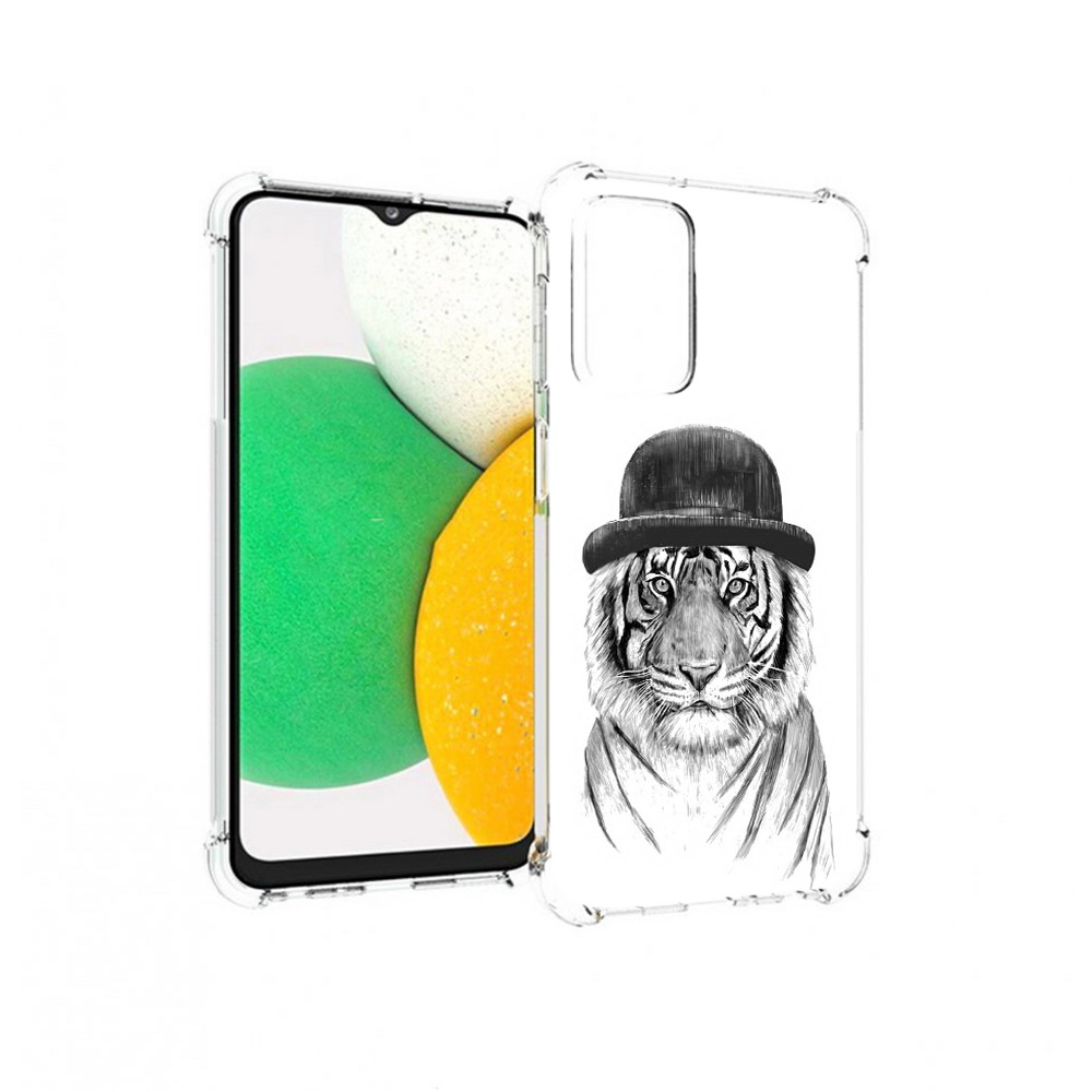 

Чехол MyPads Tocco для Samsung Galaxy A23 тигр британец, Прозрачный, Tocco
