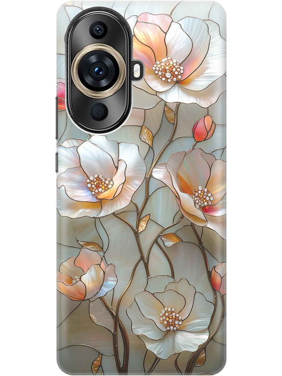 

Силиконовый чехол на Huawei nova 11 Pro/Ultra с принтом "Фарфоровые цветы", Прозрачный;белый;черный, 769390223
