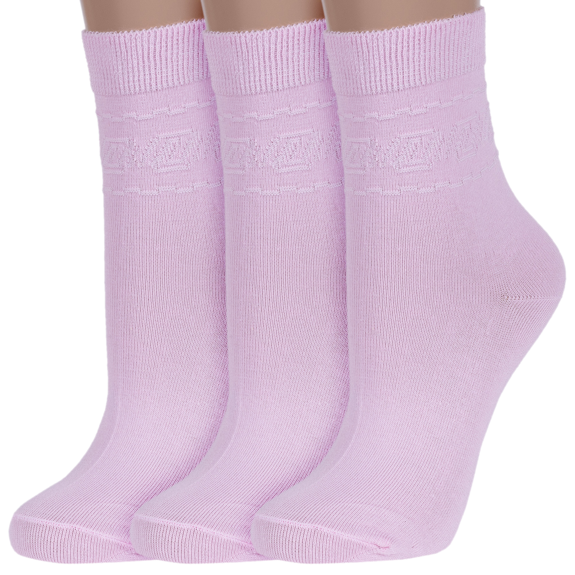 

Комплект носков женских Rusocks 3-С-400 розовых 23, Розовый, 3-С-400