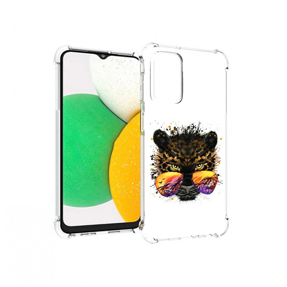 

Чехол MyPads Tocco для Samsung Galaxy A23 тропический леопард, Прозрачный, Tocco