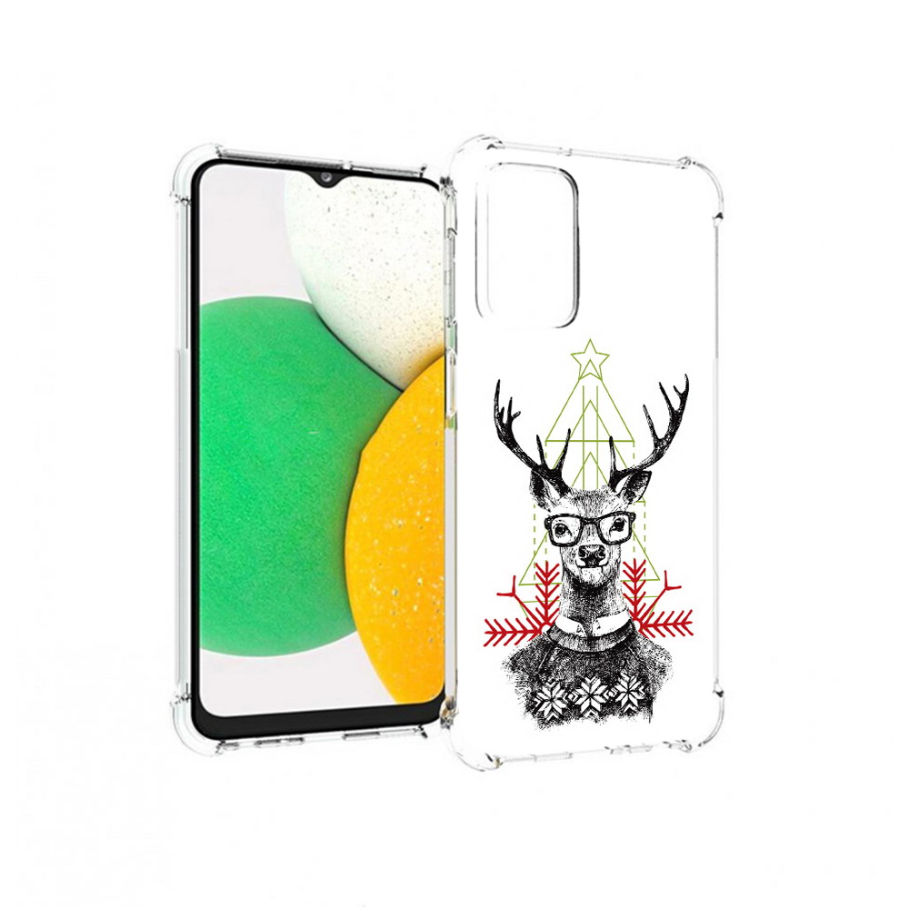 

Чехол MyPads Tocco для Samsung Galaxy A23 умный олень, Прозрачный, Tocco