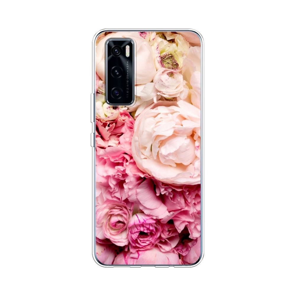 

Чехол Awog на Vivo V20 SE "Пионы яркие", Разноцветный, 263550-8