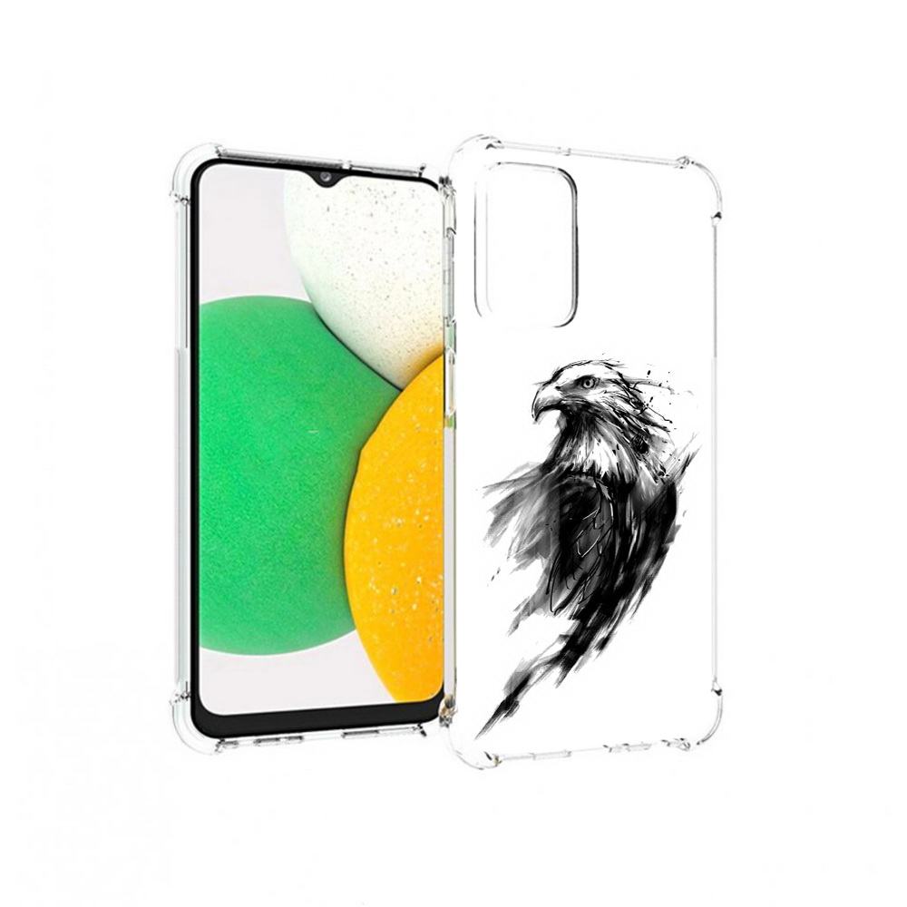 

Чехол MyPads Tocco для Samsung Galaxy A23 чб птица, Прозрачный, Tocco